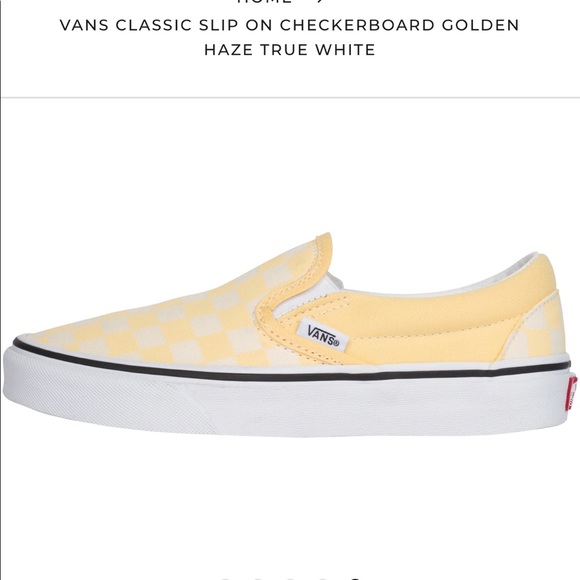 Classic slip on Vans men golden haze yellow - Picture 1 of 6